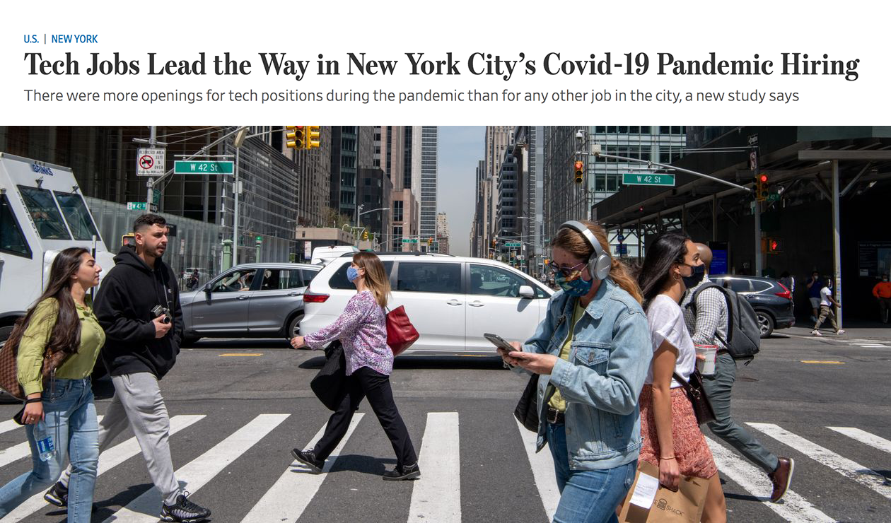 Image of a busy New York intersection. Photo Credit: The Wall Street Journal